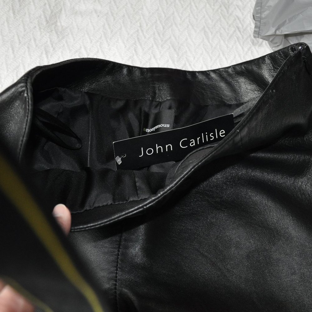 Leather slacks/pants black